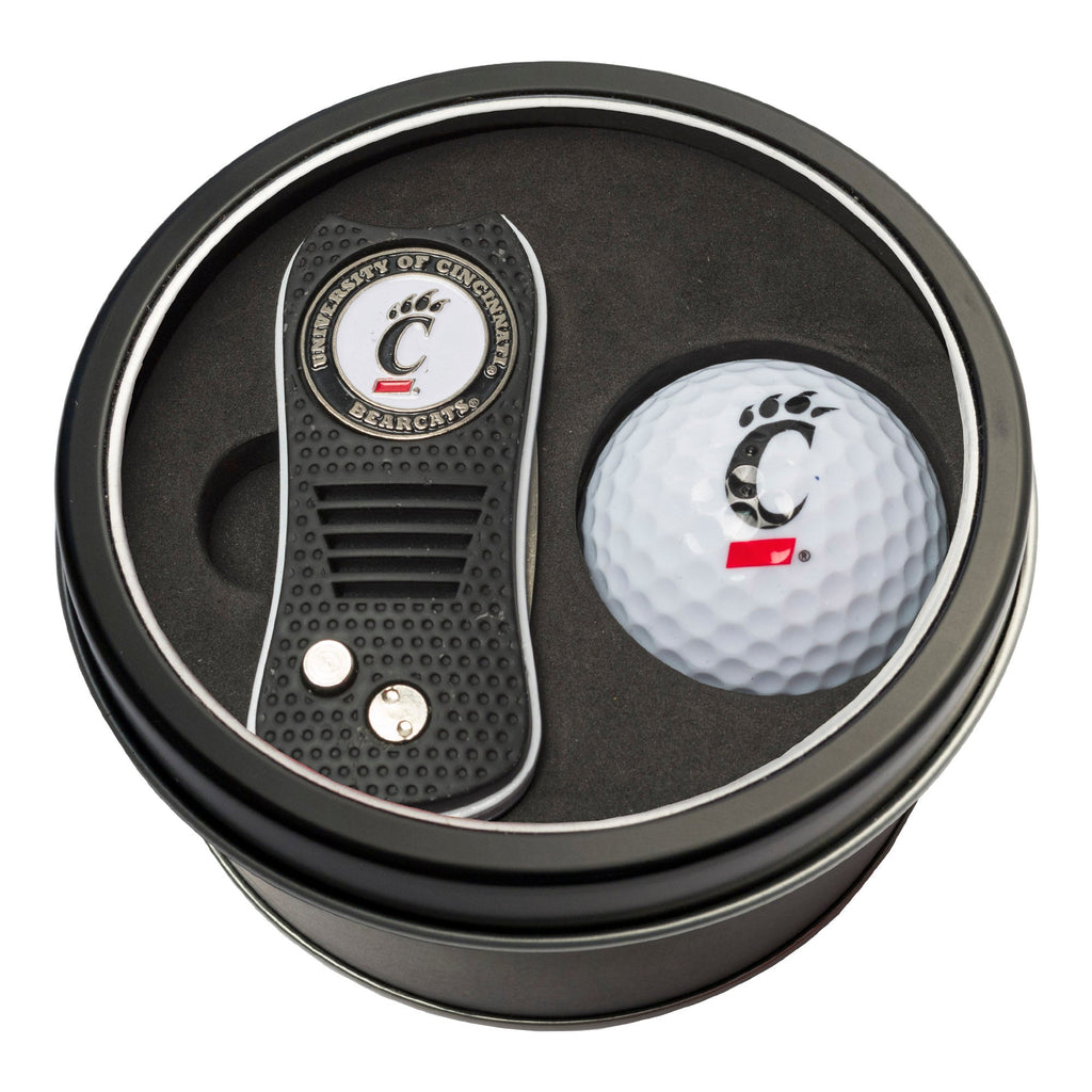 Team Golf Cincinnati Golf Gift Sets - Tin - Divot Tool & Golf Ball - 