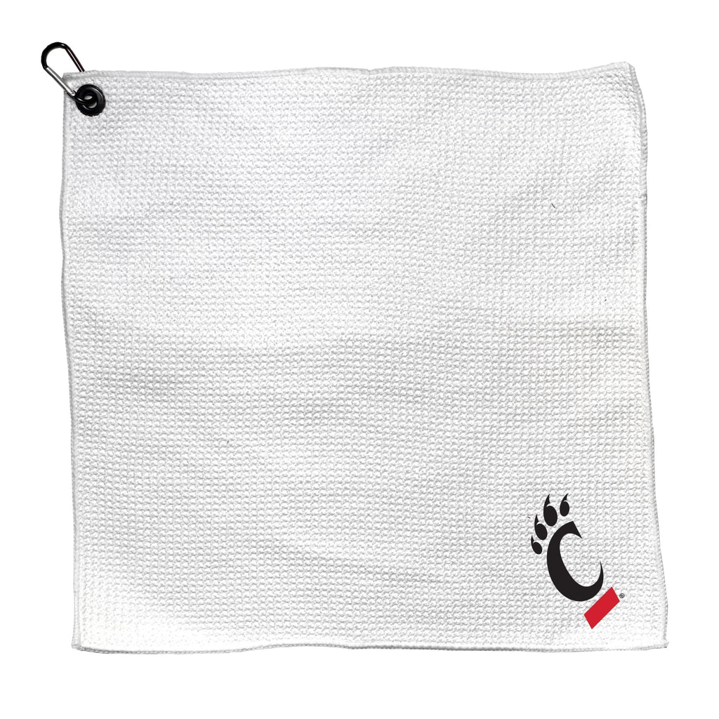 Team Golf Cincinnati Golf Towels - Microfiber 15X15 White - 