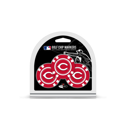 Team Golf Cincinnati Reds Ball Markers - 3 Pack Golf Chip Markers - 