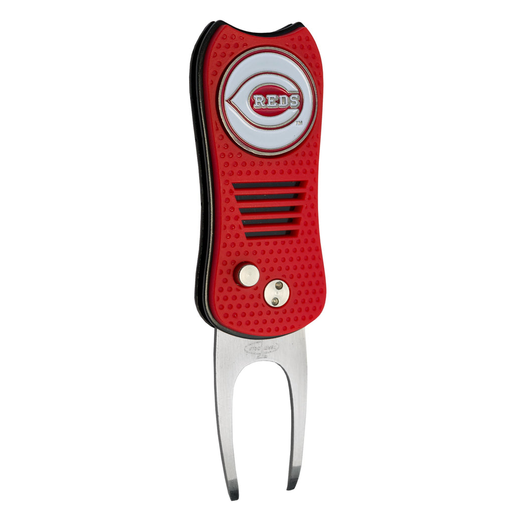 Team Golf Cincinnati Reds Divot Tools - Switchblade Divot Tool - 