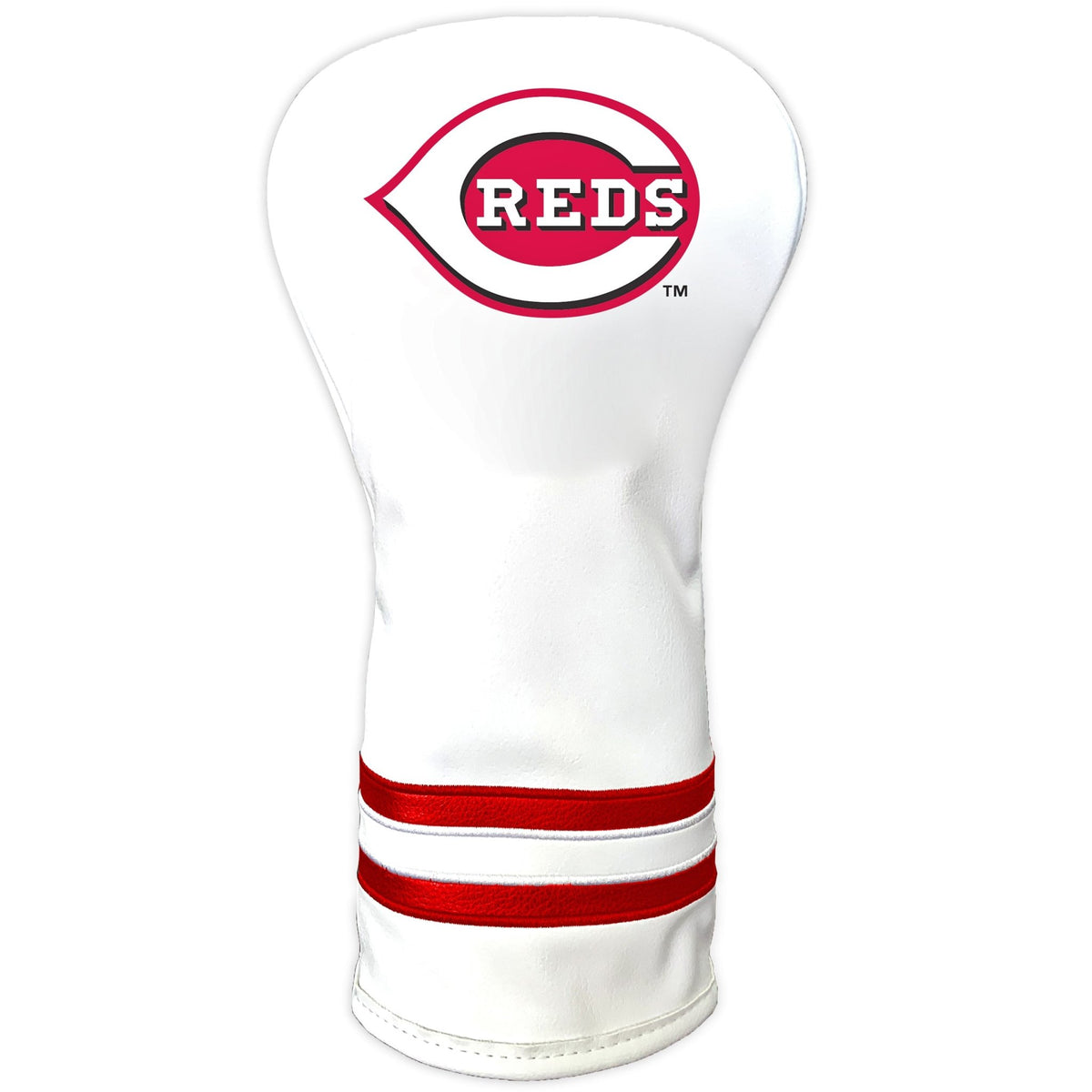 Team Golf Cincinnati Reds DR/FW Headcovers - Vintage Driver HC - Printed White