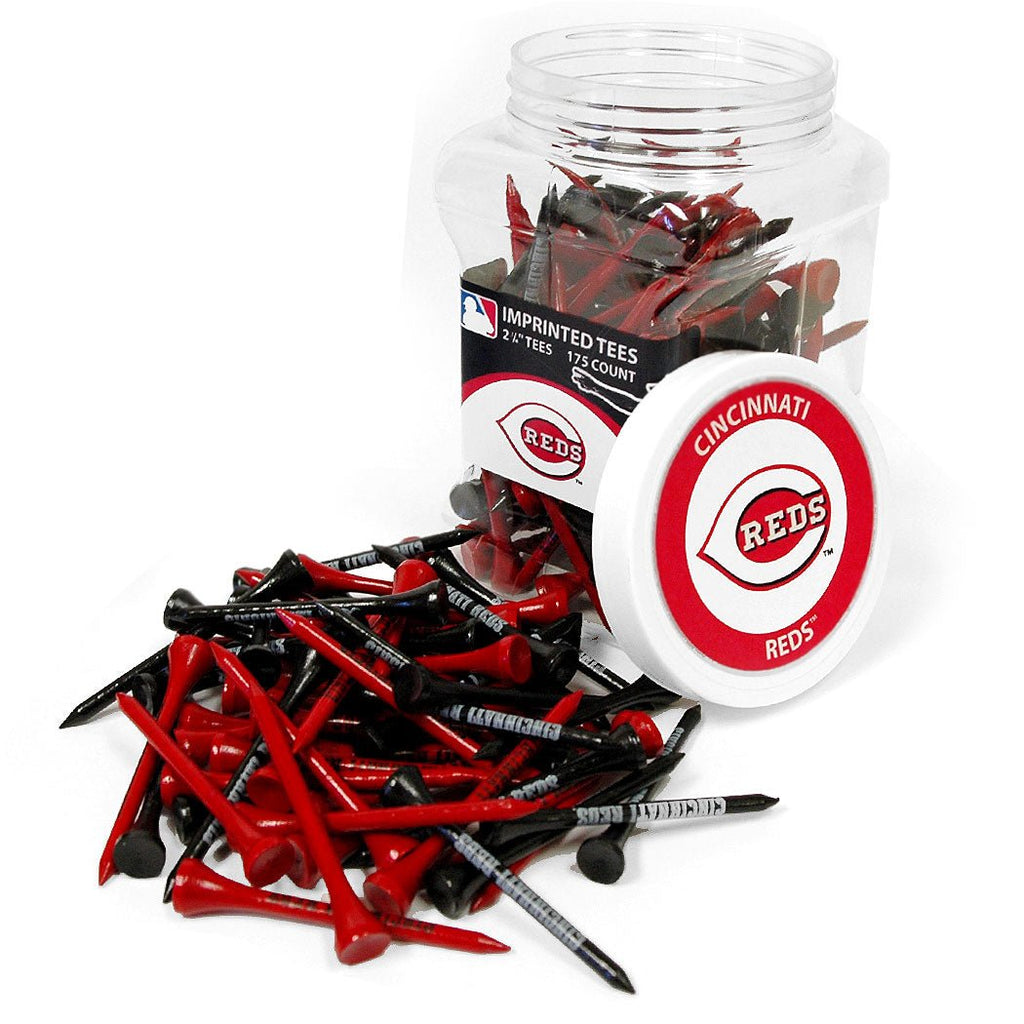 Team Golf Cincinnati Reds Golf Tees - 175 Tee Jar - 