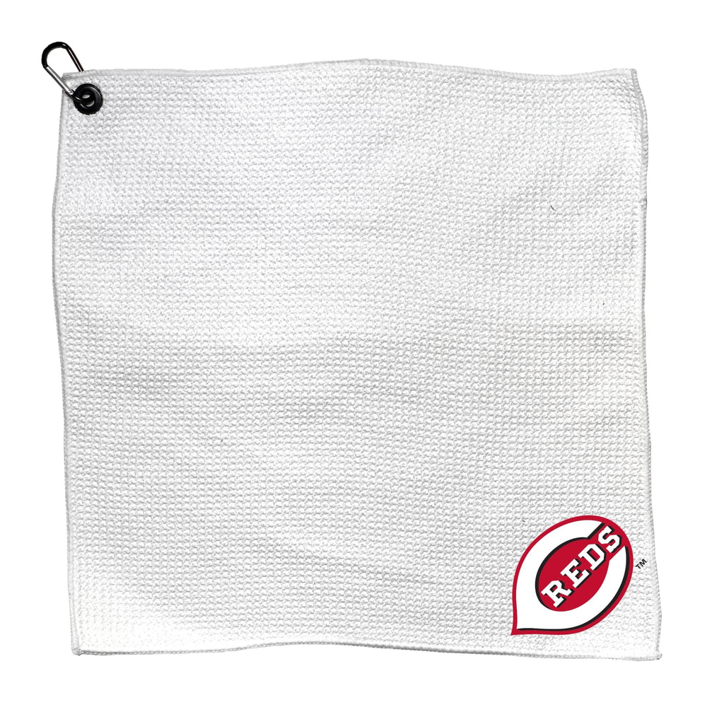 Team Golf Cincinnati Reds Golf Towels - Microfiber 15X15 White - 