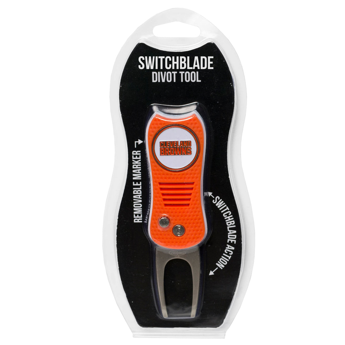Team Golf CLE Browns Divot Tools - Switchblade Divot Tool - 