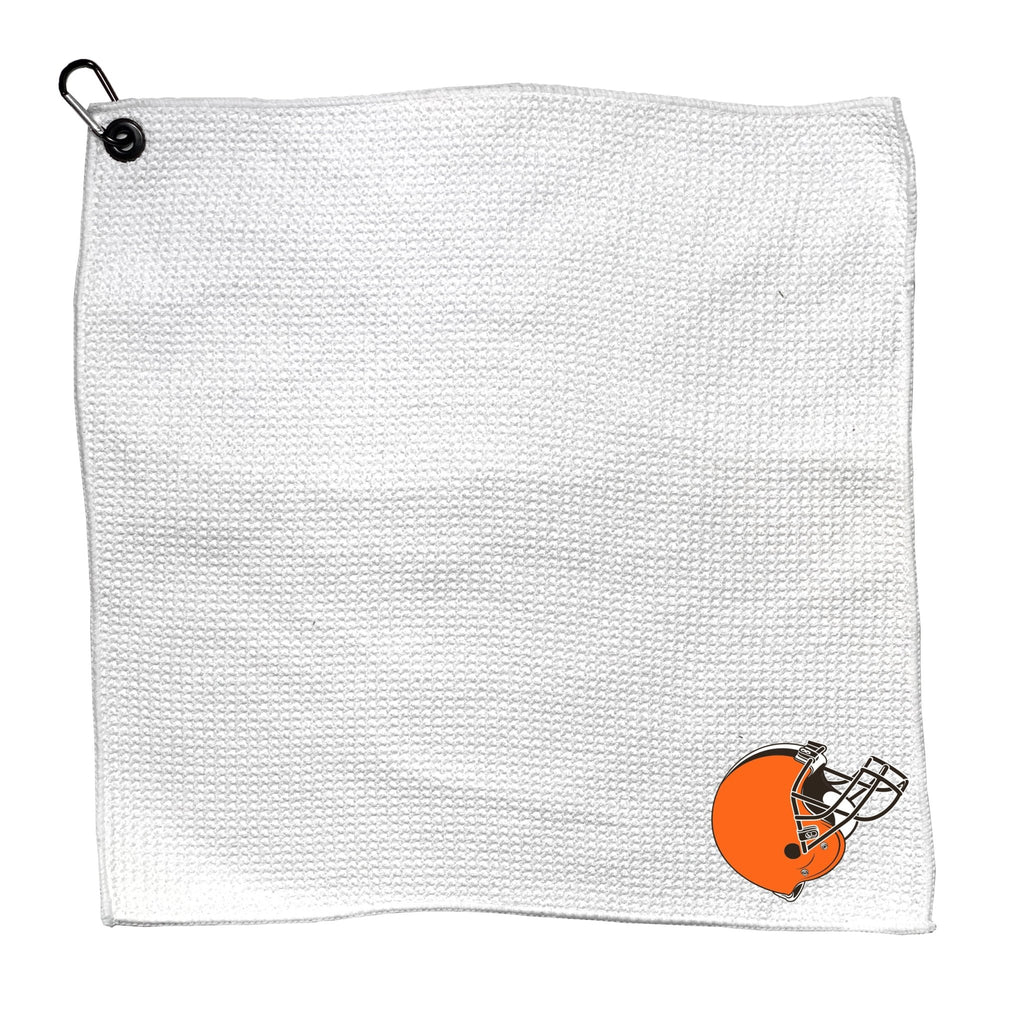 Team Golf CLE Browns Golf Towels - Microfiber 15X15 White - 