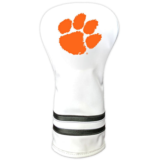 Team Golf Clemson DR/FW Headcovers - Vintage Driver HC - Printed White