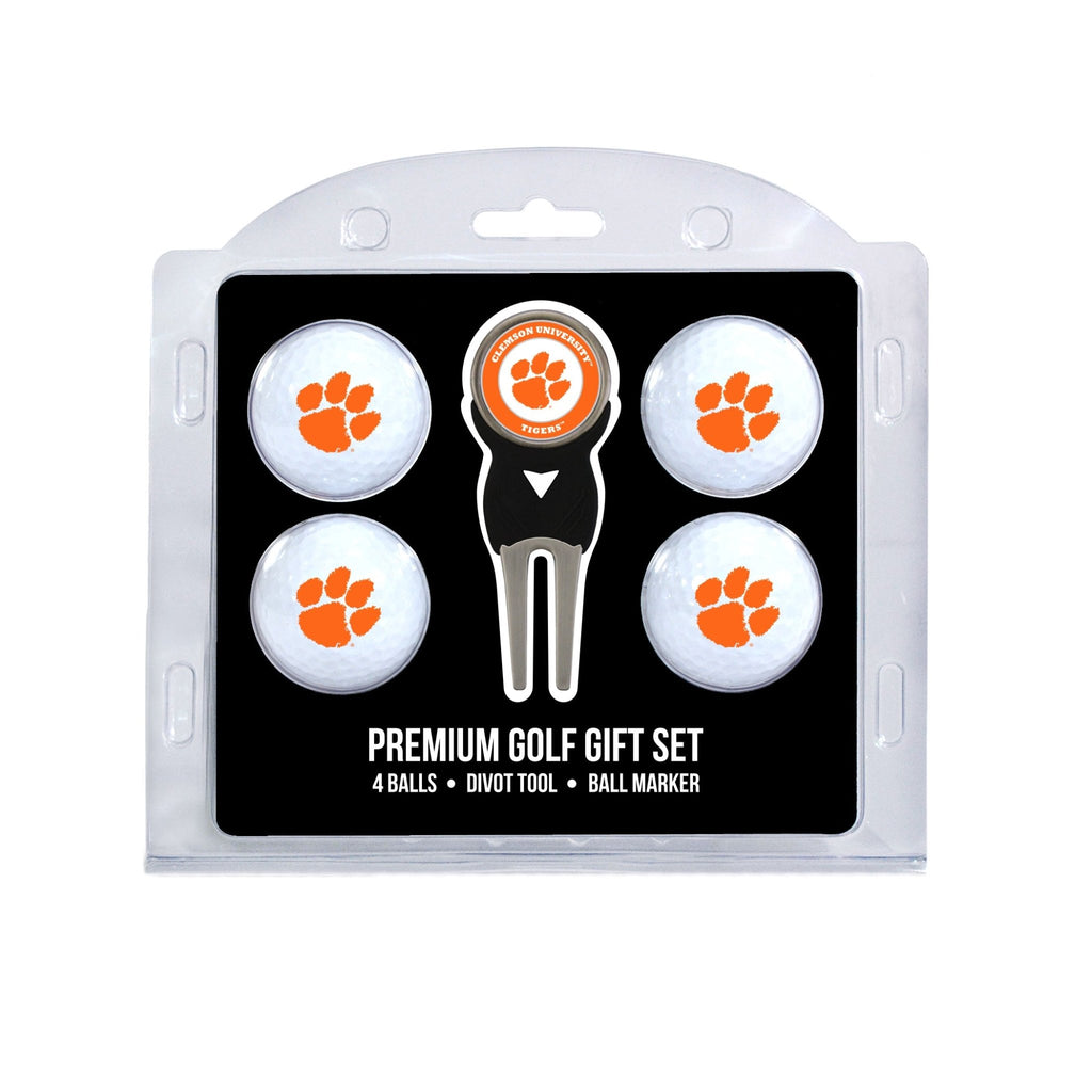 Team Golf Clemson Golf Gift Sets - 4 Ball Gift Set - 