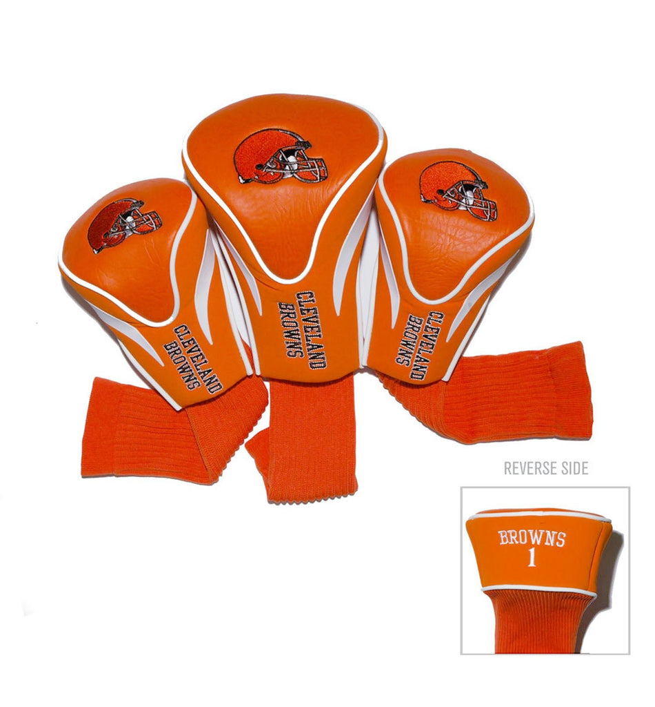 Team Golf Cleveland Browns DR/FW Headcovers - 3 Pack Contour - Embroidered