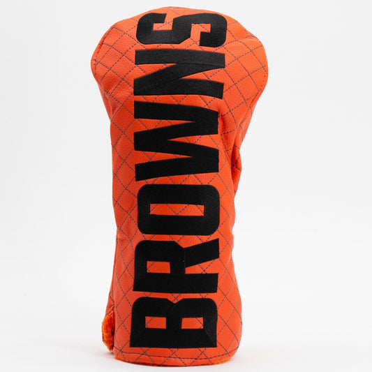 Team Golf Cleveland Browns DR/FW Quilted Headcovers - Team Golf USA