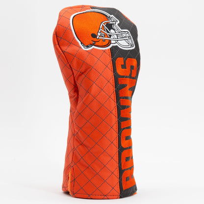 Team Golf Cleveland Browns DR/FW Quilted Headcovers - Team Golf USA