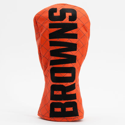 Team Golf Cleveland Browns DR/FW Quilted Headcovers - Team Golf USA