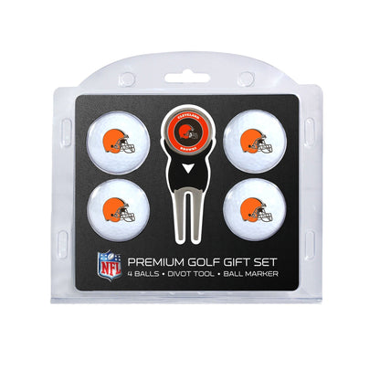 Team Golf Cleveland Browns Golf Gift Sets - 4 Ball Gift Set -