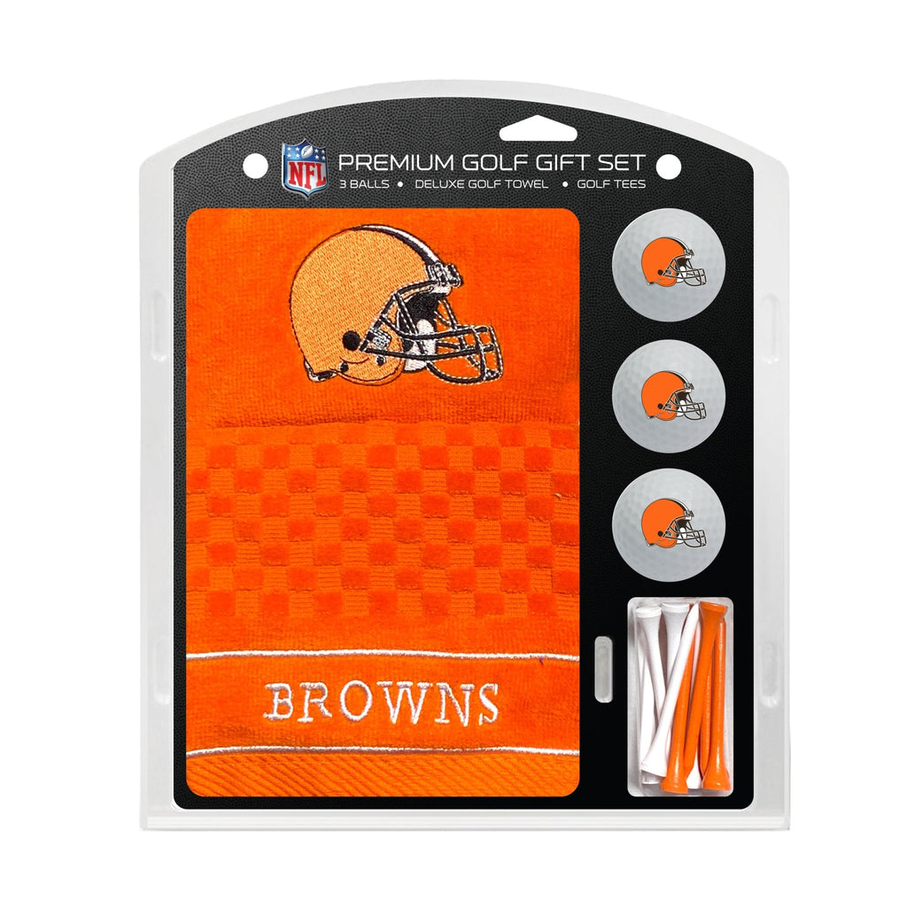 Team Golf Cleveland Browns Golf Gift Sets - Embroidered Towel Gift Set -