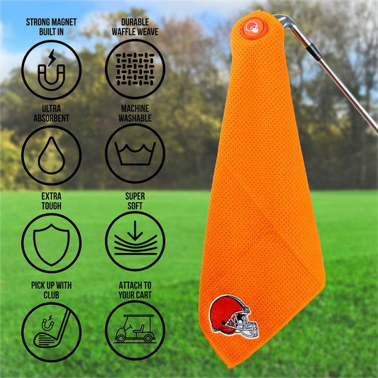 Team Golf Cleveland Browns Magnetic Golf Towel - Team Golf USA