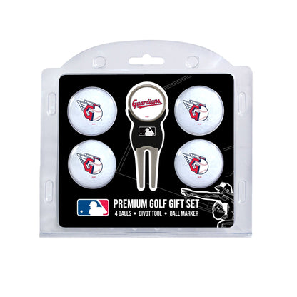 Team Golf Cleveland Guardians Golf Gift Sets - 4 Ball Gift Set - 