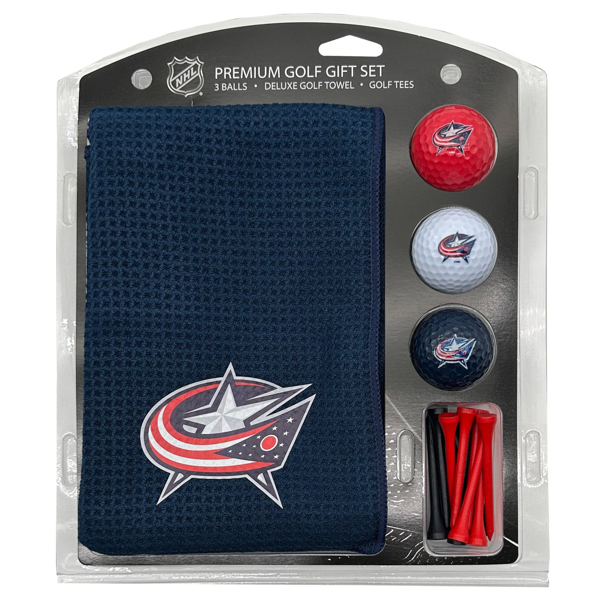 Team Golf COLM Blue Jackets Golf Gift Sets - Microfiber Towel Gift Set - Color - 