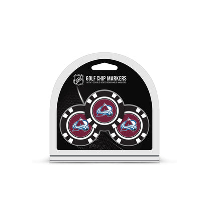 Team Golf COLO Avalanche Ball Markers - 3 Pack Golf Chip Markers - 