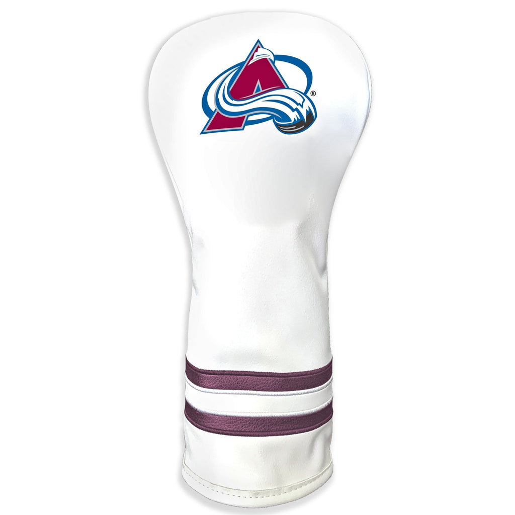 Team Golf Colorado Avalanche DR/FW Headcovers - Fairway HC - Printed White