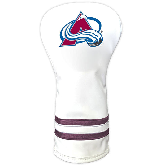 Team Golf Colorado Avalanche DR/FW Headcovers - Vintage Driver HC - Printed White