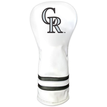 Team Golf Colorado Rockies DR/FW Headcovers - Fairway HC - Printed White