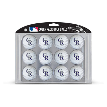 Team Golf Colorado Rockies Golf Balls - 12 Pack - White