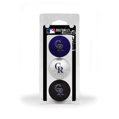 Team Golf Colorado Rockies Golf Balls - 3 Pack - Team