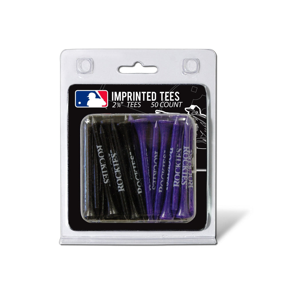 Team Golf Colorado Rockies Golf Tees - 50 Tee Pack - 