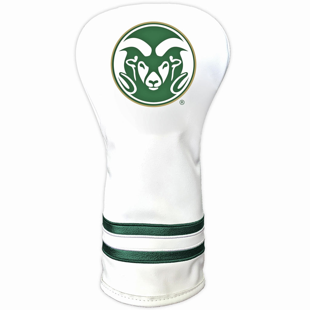 Team Golf Colorado St DR/FW Headcovers - Vintage Driver HC - Printed White