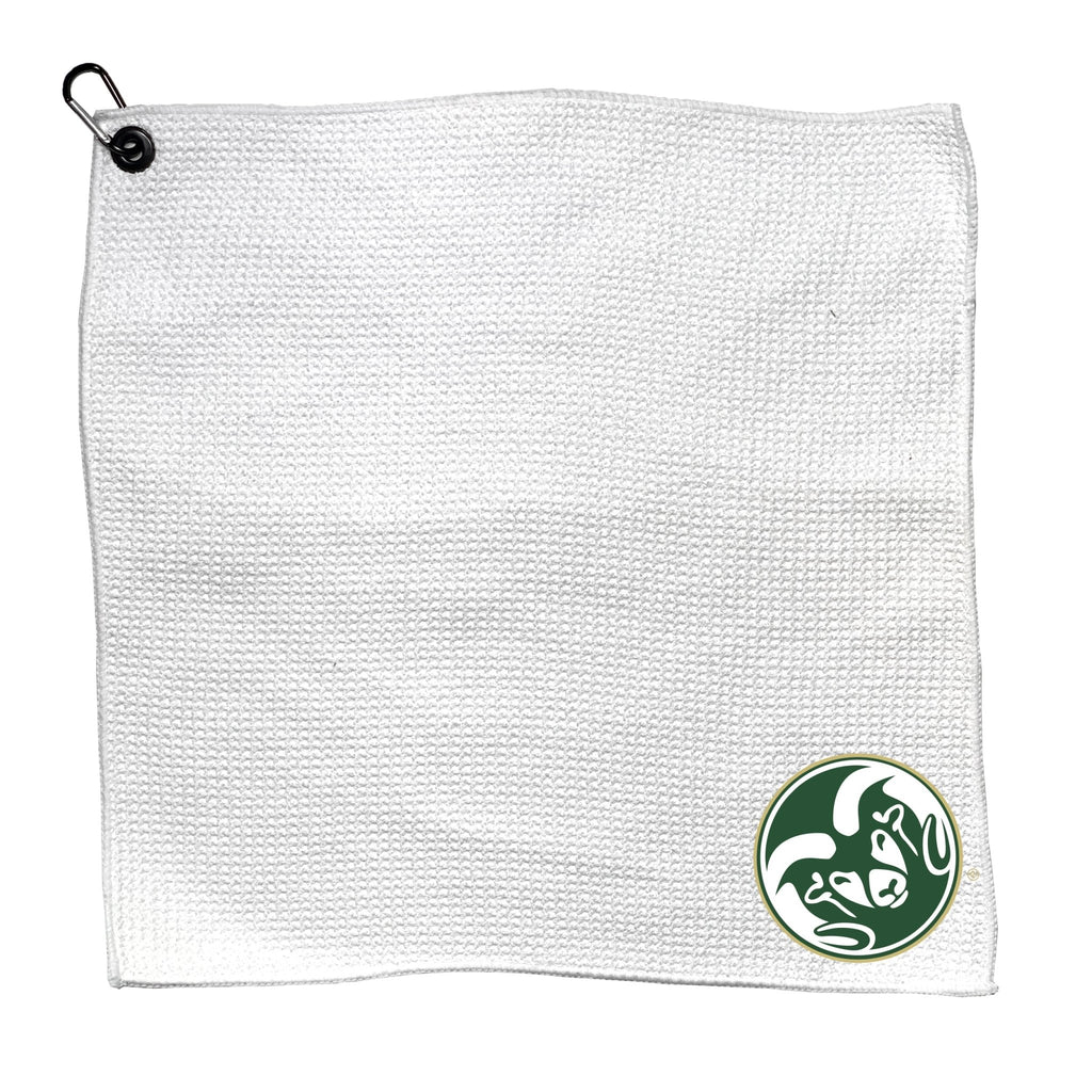 Team Golf Colorado St Golf Towels - Microfiber 15X15 White - 