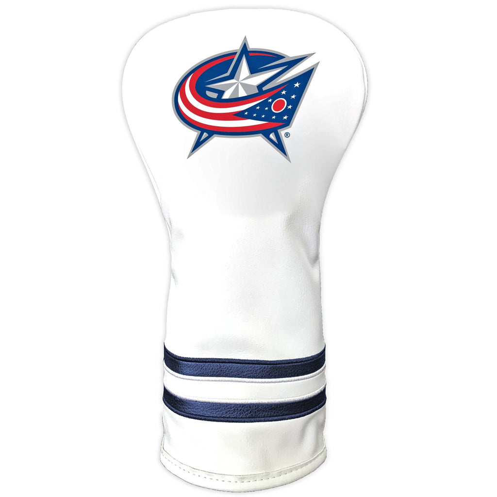 Team Golf Columbus Blue Jackets DR/FW Headcovers - Vintage Driver HC - Printed White
