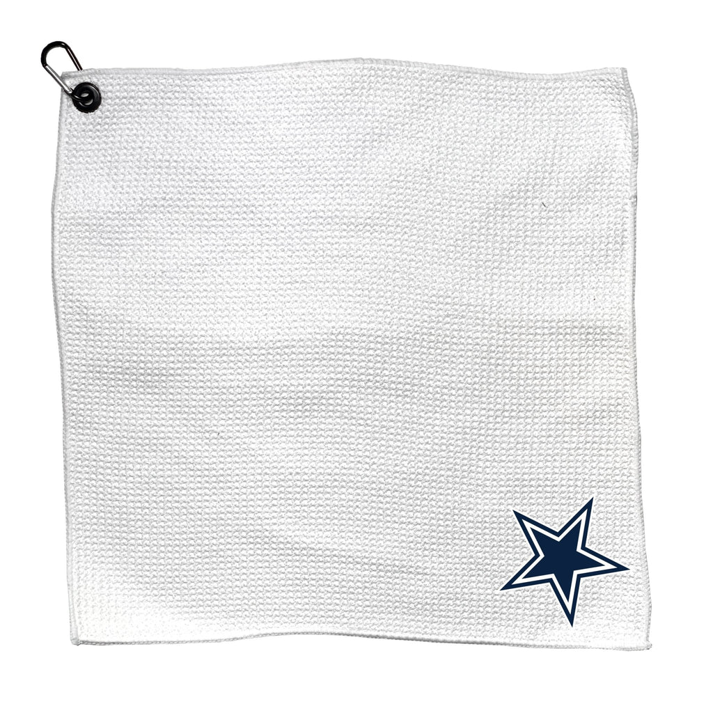 Team Golf DAL Cowboys Golf Towels - Microfiber 15X15 White - 