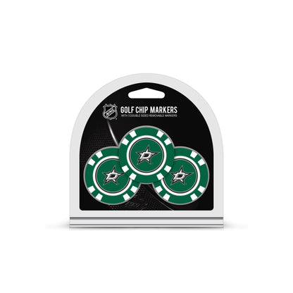 Team Golf DAL Stars Ball Markers - 3 Pack Golf Chip Markers - 