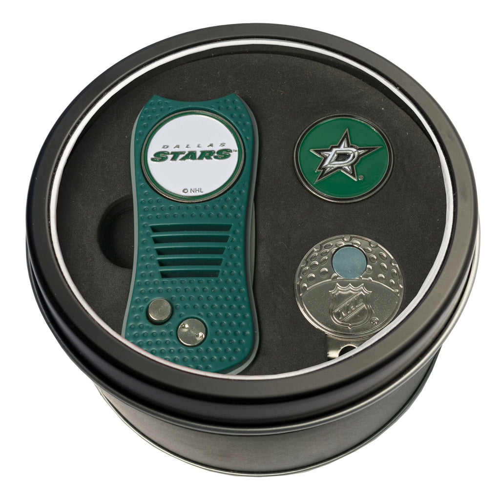 Team Golf DAL Stars Golf Gift Sets - Tin - Divot Tool & Hat Clip - 