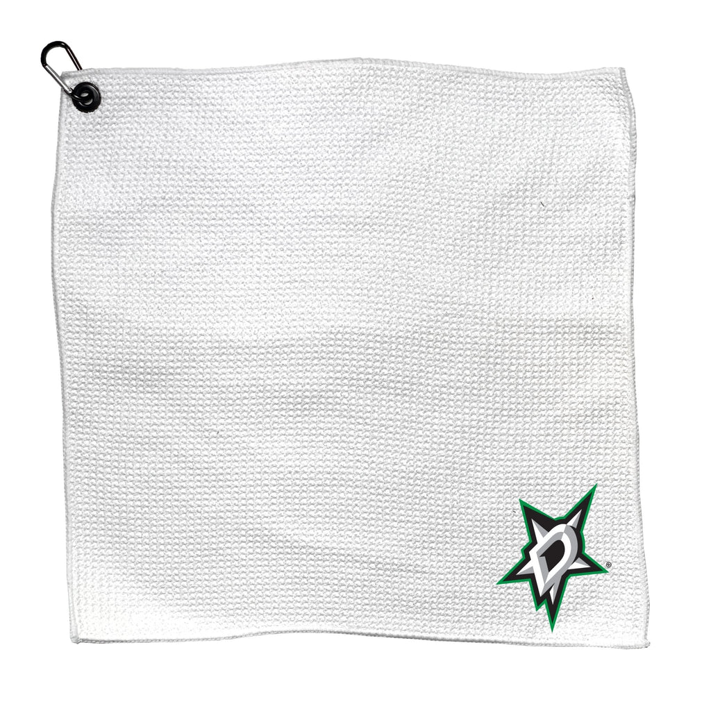 Team Golf DAL Stars Golf Towels - Microfiber 15X15 White - 