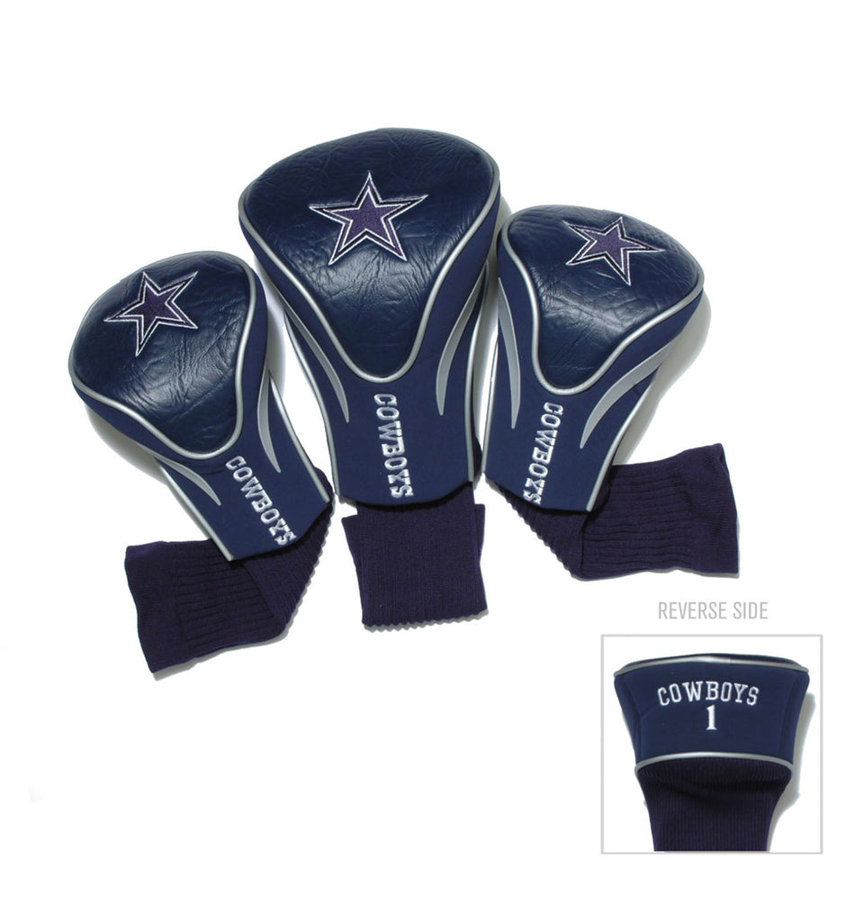 Team Golf Dallas Cowboys DR/FW Headcovers - 3 Pack Contour - Embroidered