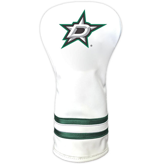 Team Golf Dallas Stars DR/FW Headcovers - Vintage Driver HC - Printed White