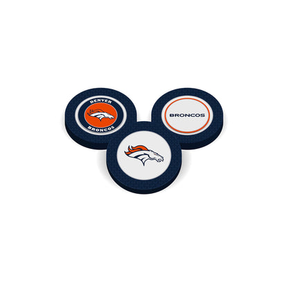 Team Golf DEN Broncos Ball Markers - Golf Chip Marker - 