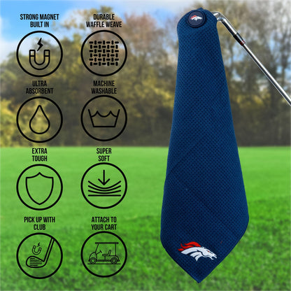 Team Golf Denver Broncos Magnetic Golf Towel - Team Golf USA