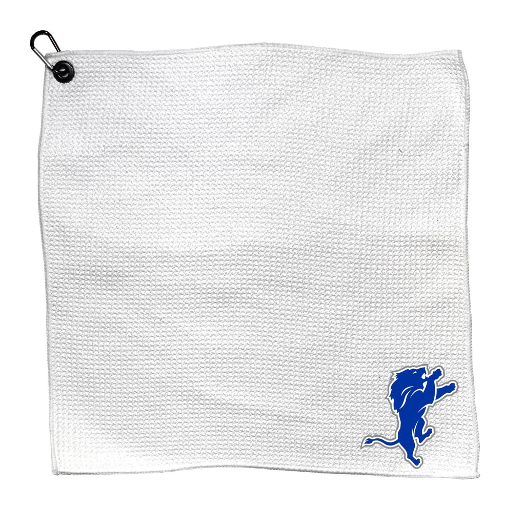 Team Golf DET Lions Golf Towels - Microfiber 15X15 White - 