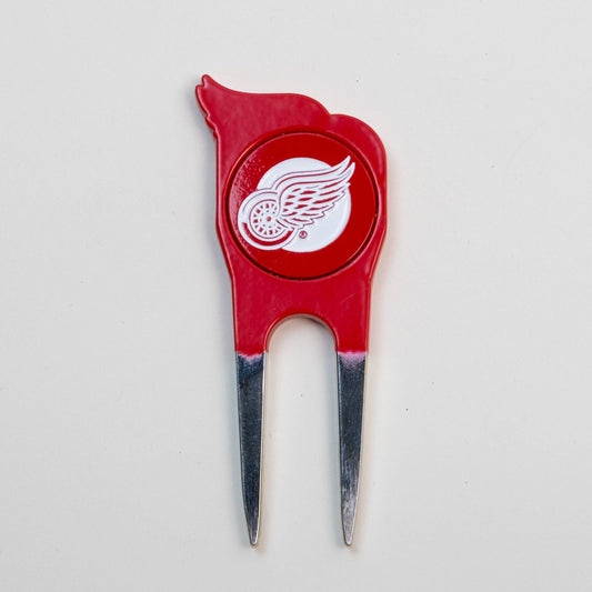 Team Golf DET Red Wings Divot Tools - Custom Shaped - 