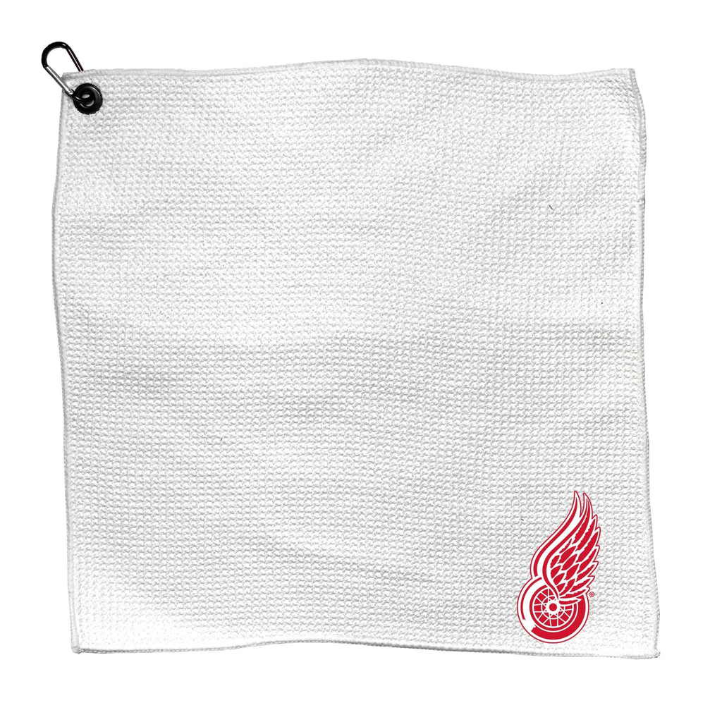 Team Golf DET Red Wings Towels - Microfiber 15X15 White - 