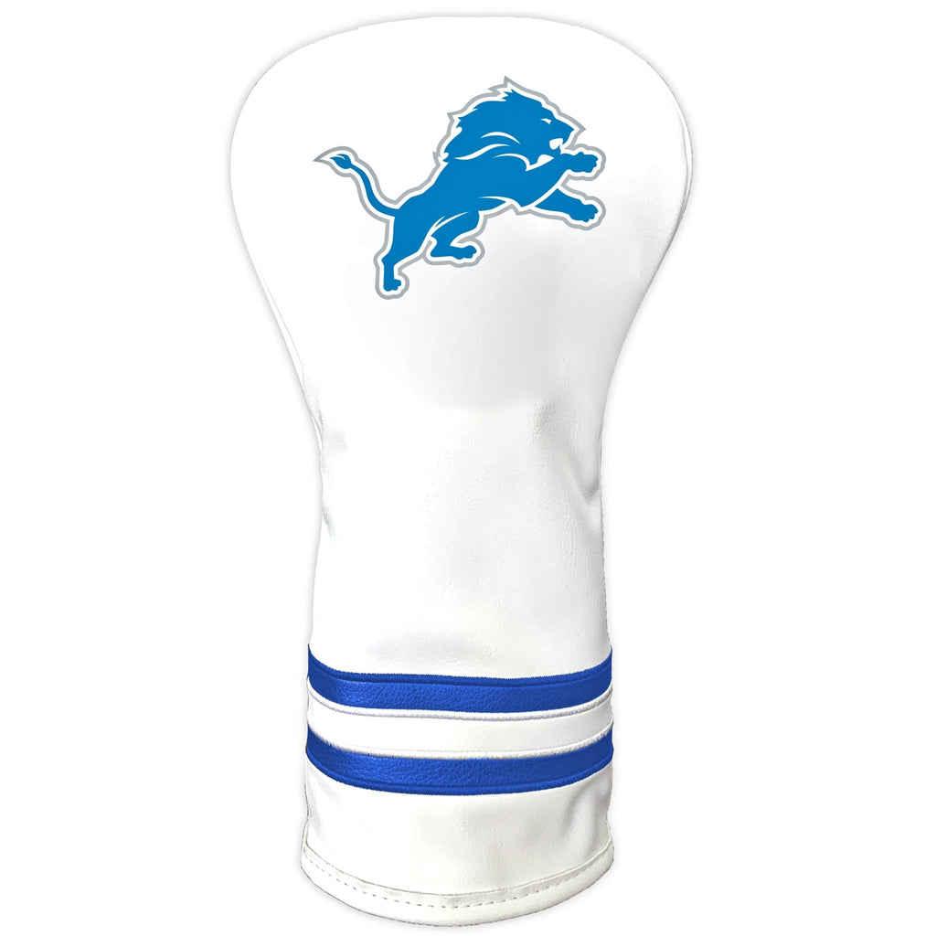 Team Golf Detroit Lions DR/FW Headcovers - Vintage Driver HC - Printed White