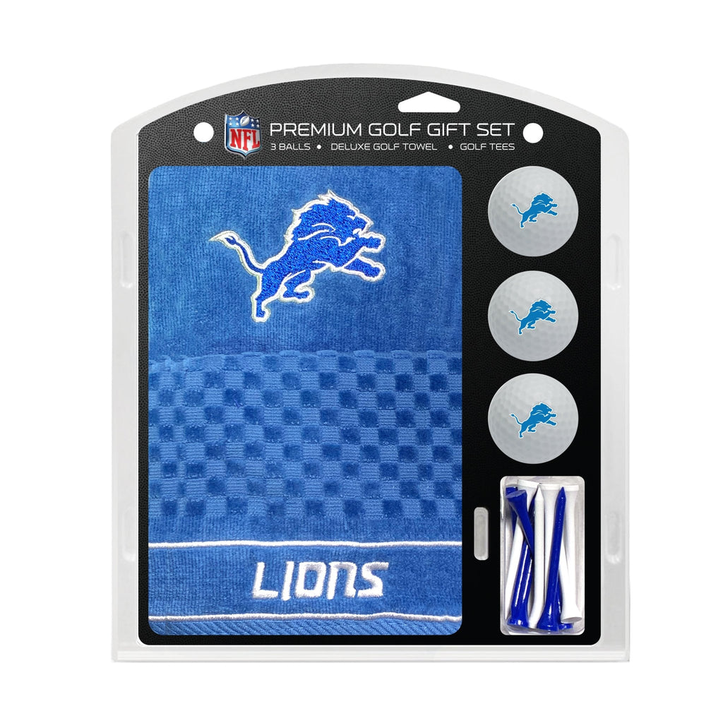 Team Golf Detroit Lions Golf Gift Sets - Embroidered Towel Gift Set -