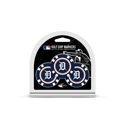 Team Golf Detroit Tigers Ball Markers - 3 Pack Golf Chip Markers - 