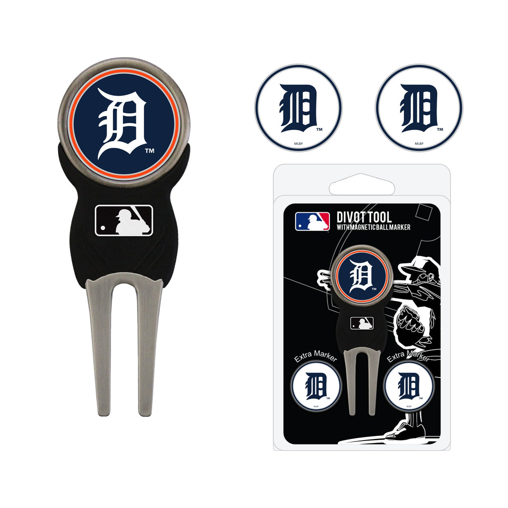 Team Golf Detroit Tigers Divot Tools - Signature Divot Tool Pack - 