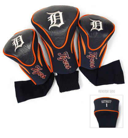 Team Golf Detroit Tigers DR/FW Headcovers - 3 Pack Contour - Embroidered