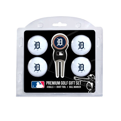Team Golf Detroit Tigers Golf Gift Sets - 4 Ball Gift Set - 