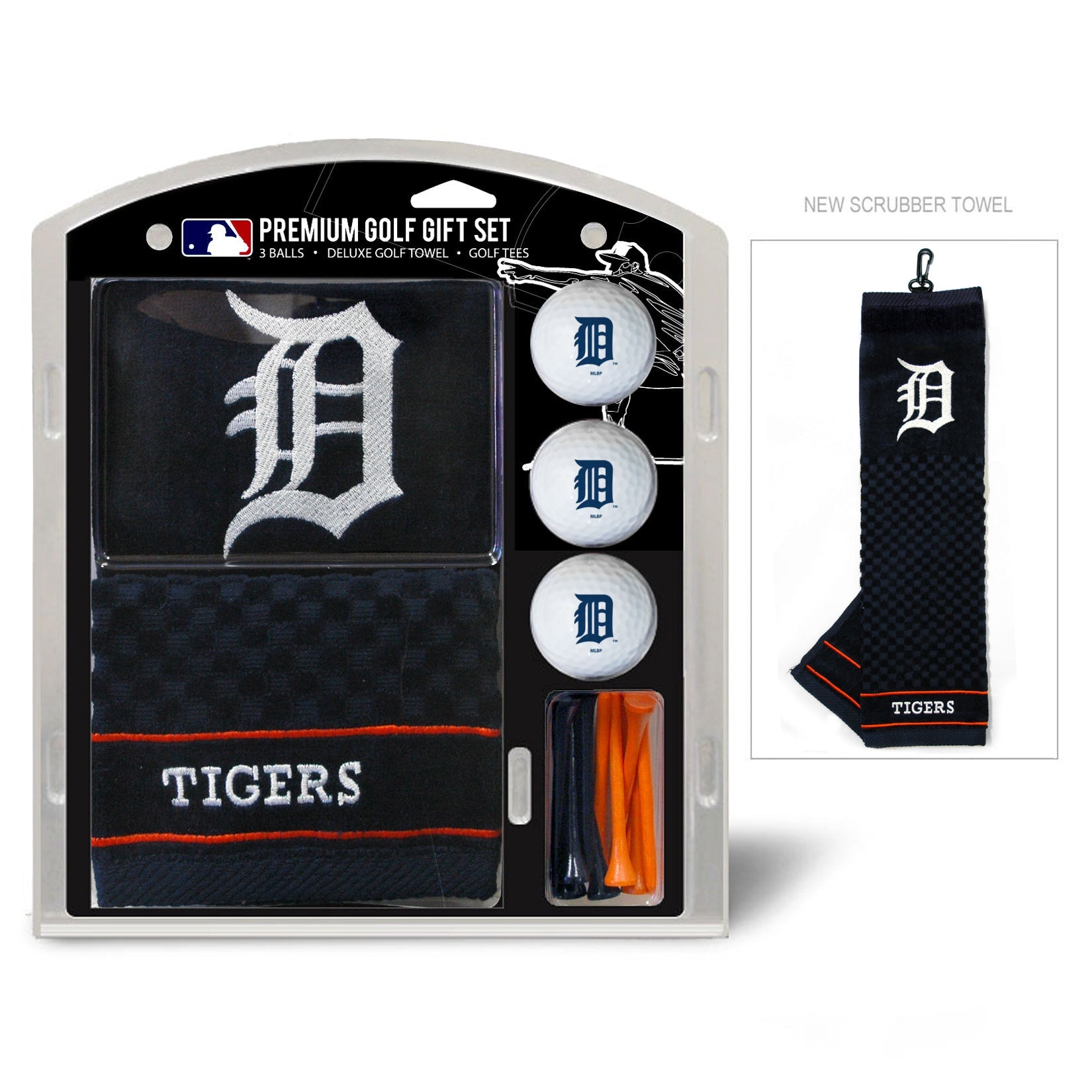 Team Golf Detroit Tigers Golf Gift Sets - Embroidered Towel Gift Set - 