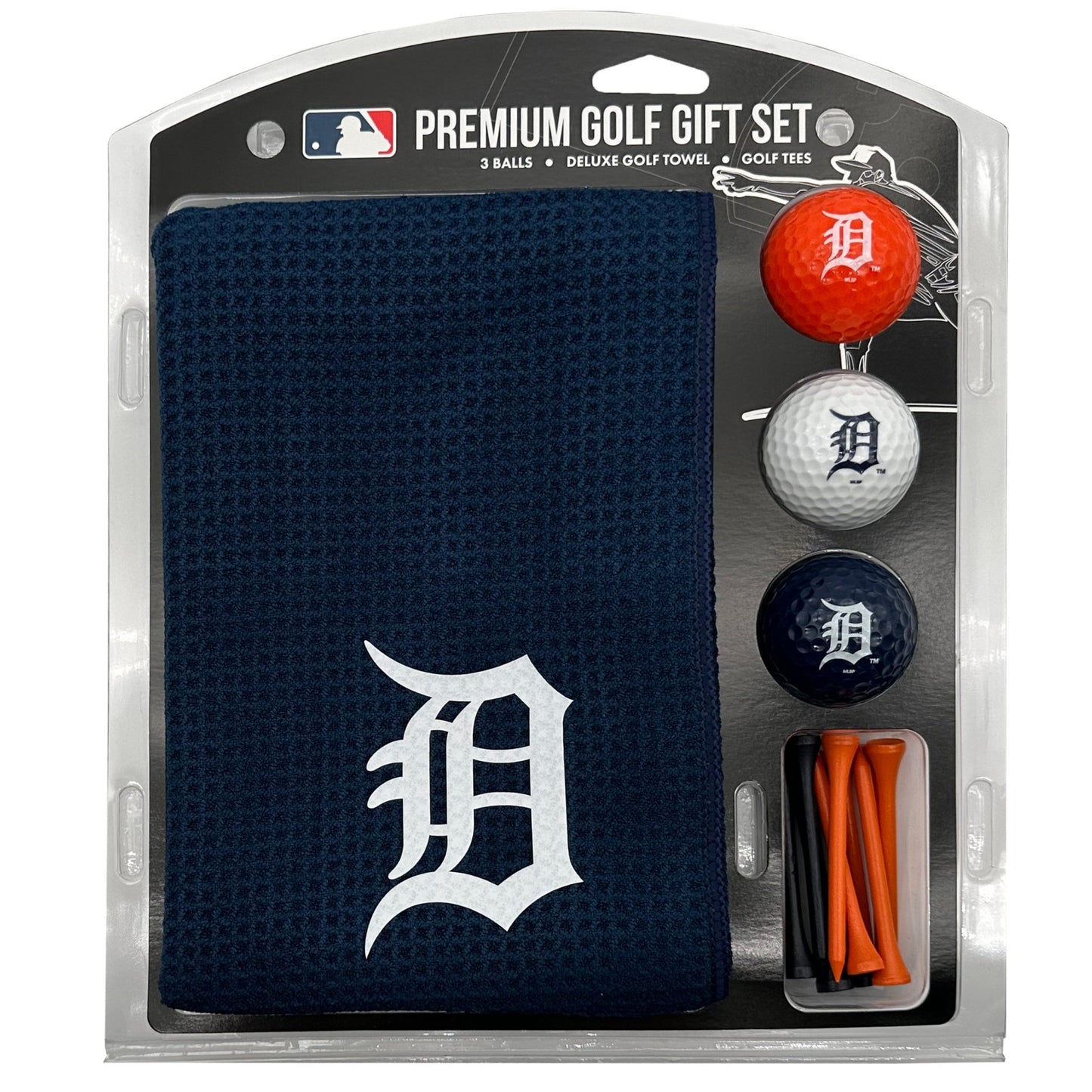 Team Golf Detroit Tigers Golf Gift Sets - Microfiber Towel Gift Set - Color - 