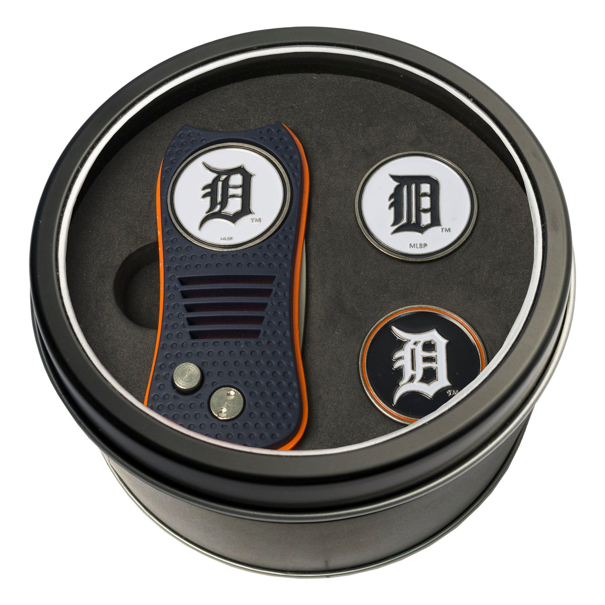 Team Golf Detroit Tigers Golf Gift Sets - Tin - Divot Tool & 2 Markers - 